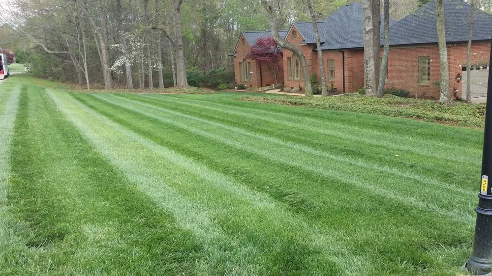 Professional lawn mowing service for beautiful yards in Shelby, NC by Ground Control Landscape Management