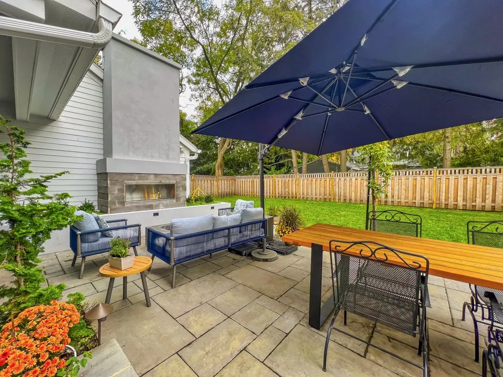 Professional residential landscaping with custom design in Westlake, OH by Ground Works Land Design