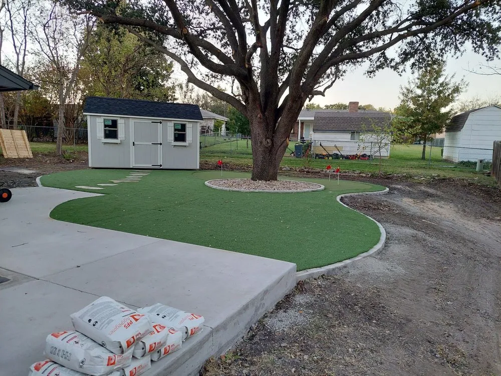 Professional yard cleanup service for residential properties in Haltom City, TX by GroundScape Solutions