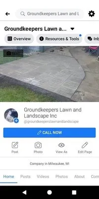 Groundskeepers Lawn and Landscape Logo