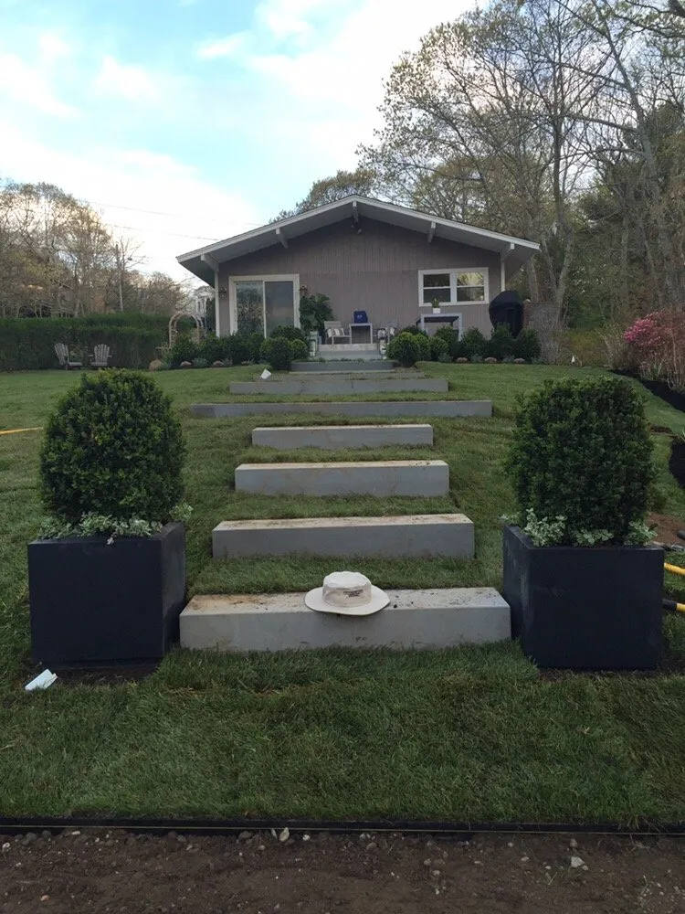 Reliable lawn care service with custom design in East Hampton, NY by Groundworks Landscaping
