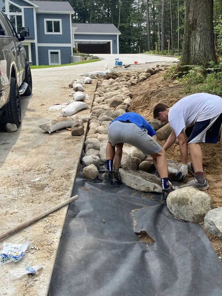 Professional residential landscaping in Ludington, MI by GroundWorks MI