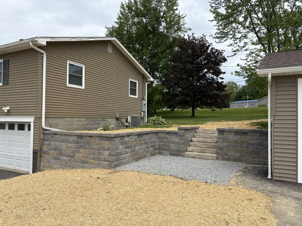 Custom outdoor landscaping in Harrisville, PA by Groundworx Landscape & Hauling