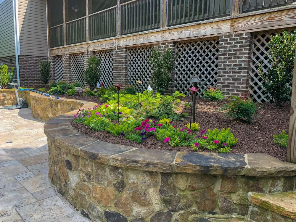 Custom landscape design in Fort Mill, SC by Grow Green Landscape Group
