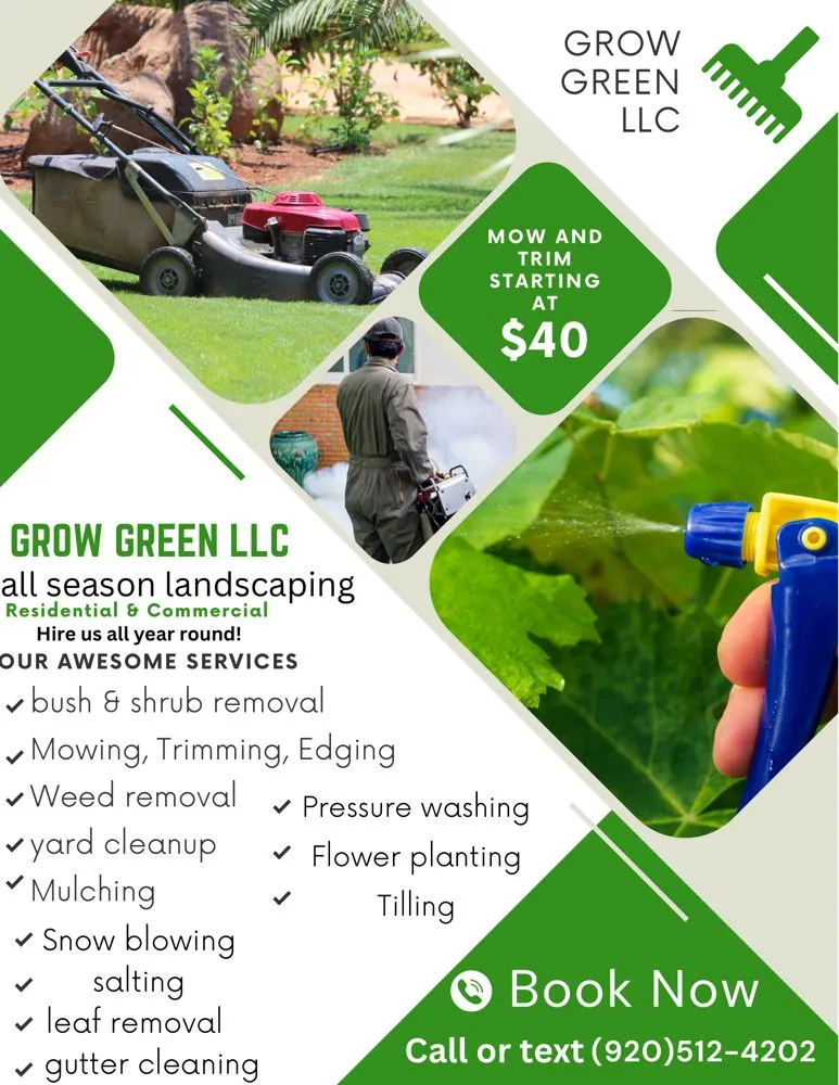 Local landscape design for year-round maintenance in Milwaukee, WI by Grow Green