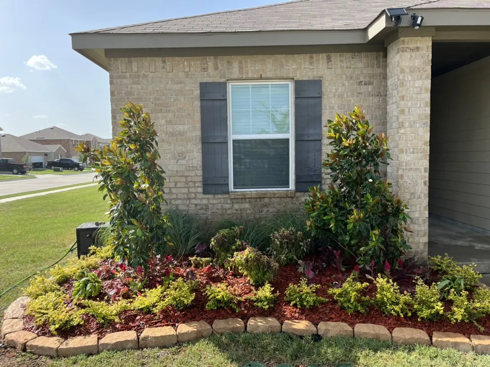 Professional yard maintenance with custom design in Burleson, TX by Grow Your Landscape