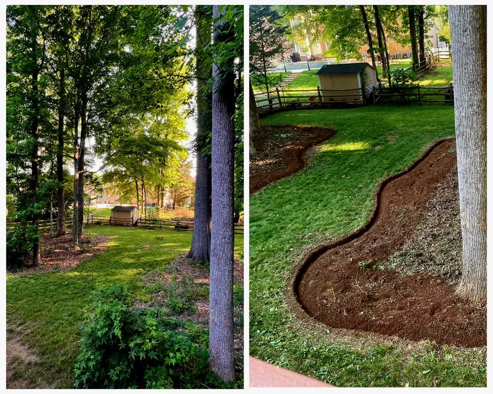Custom garden landscaping in Monroe, NC by Growing Green