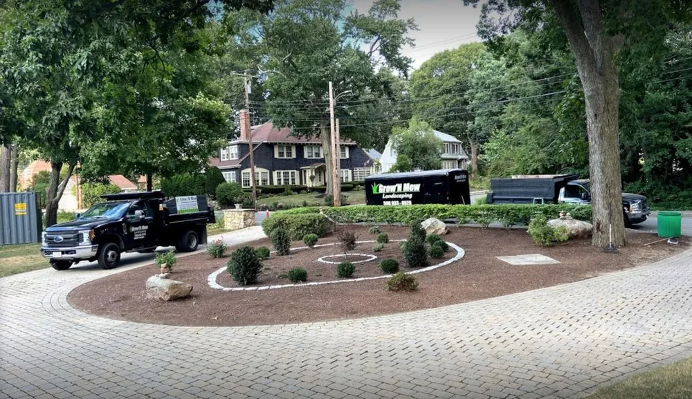 Top-rated yard cleanup service in Braintree, MA by Grow'N Mow Landscaping & Hardscaping