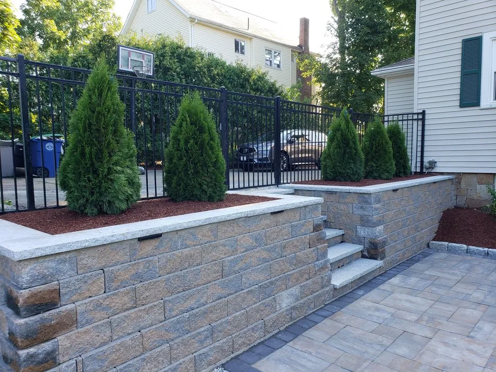 Top-rated garden landscaping with custom design in Braintree, MA by Grow'N Mow Landscaping & Hardscaping