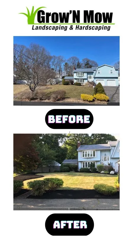 Local residential landscaping with custom design in Braintree, MA by Grow'N Mow Landscaping & Hardscaping