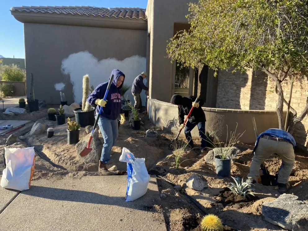 Expert garden landscaping experts serving Tucson, AZ - Grunt-Work