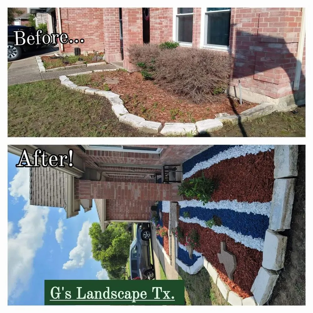Top-rated garden landscaping in Forney, TX by G's Landscape