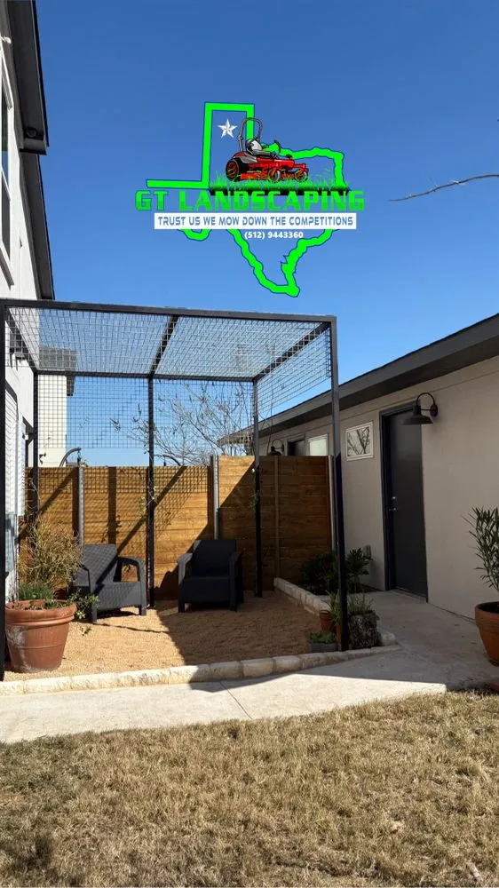 Custom yard maintenance in Cedar Creek, TX by GT Landscaping