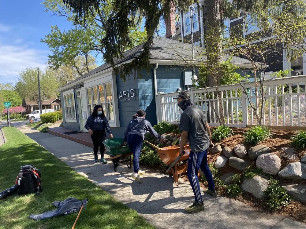 Professional residential landscaping in Berkley, MI by GTR Lawn Service