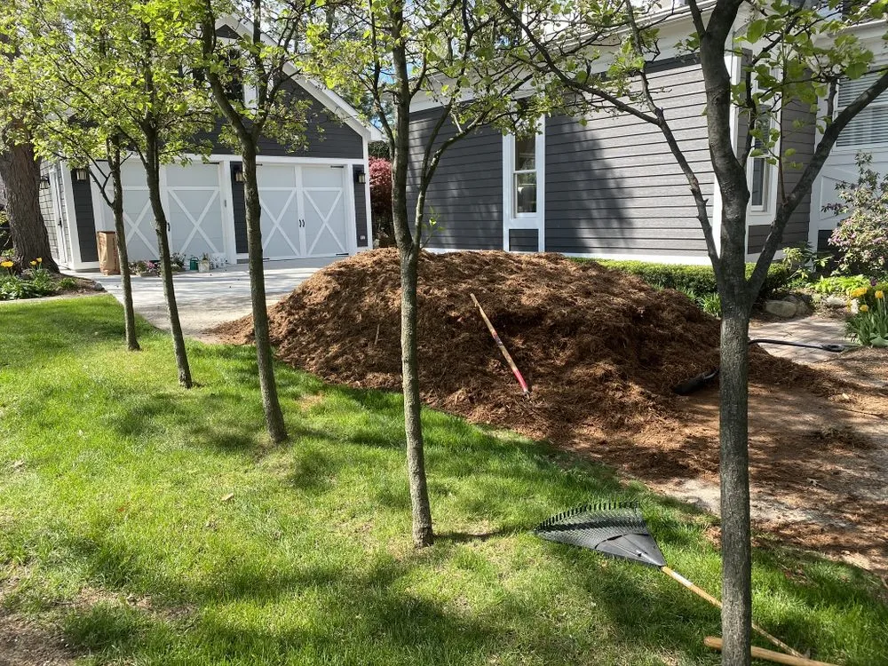 Custom landscape installation with custom design across Berkley, MI - GTR Lawn Service