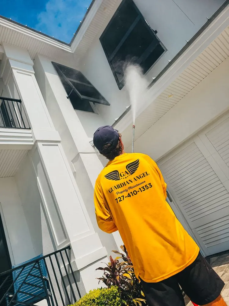 Professional landscape installation for residential properties in Kenneth City, FL by Guardian Angel Property Maintenance