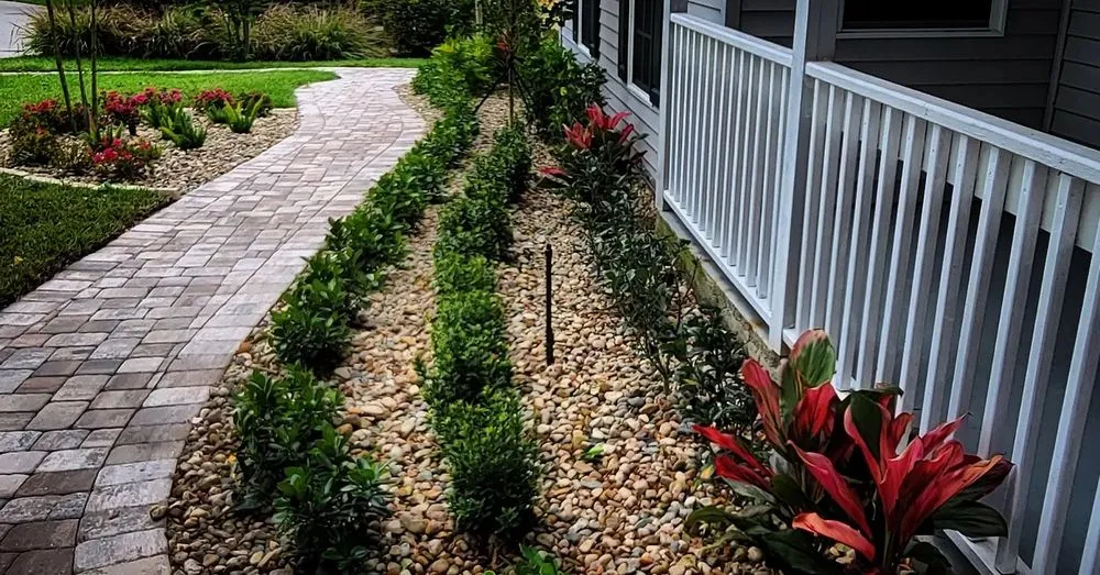 Affordable yard cleanup service for residential properties in Melbourne, FL by Guccione Architectural Landscape Designs