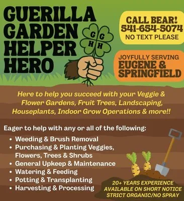 Guerilla Garden Helper Hero Logo