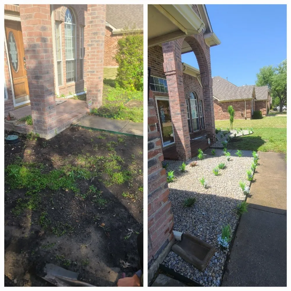 Local outdoor landscaping in Irving, TX by Gueros Landscaping