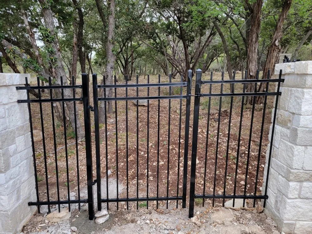 Custom landscape installation in Austin, TX by Guerrero Fence Builder's