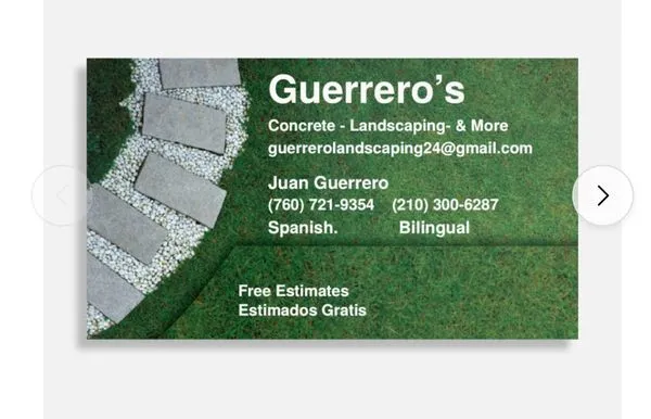 Guerrero’s Concrete Landscaping & More Logo