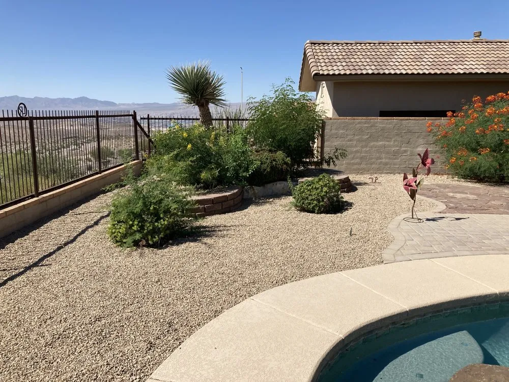 Custom landscape installation near you across Bullhead City, AZ - Guiberras Landscaping & Janitorial