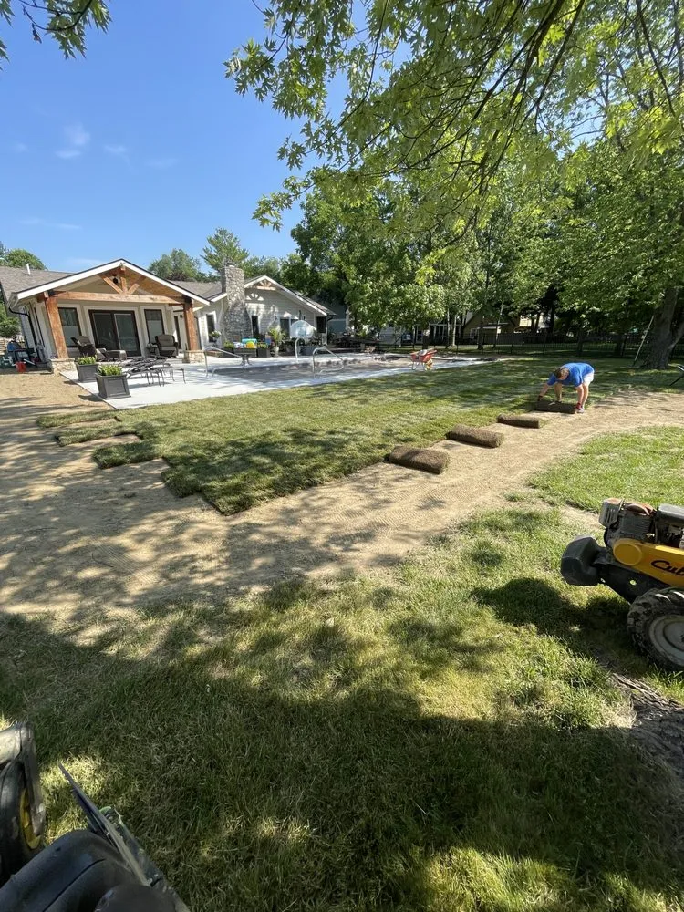 Affordable landscape installation in Noblesville, IN by Gunn Landscaping
