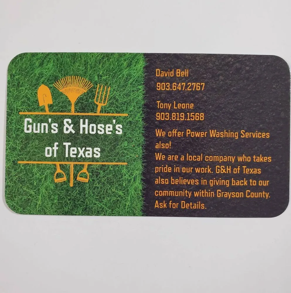 Trusted yard maintenance experts serving Sherman, TX - Gun's & Hose's of Texas