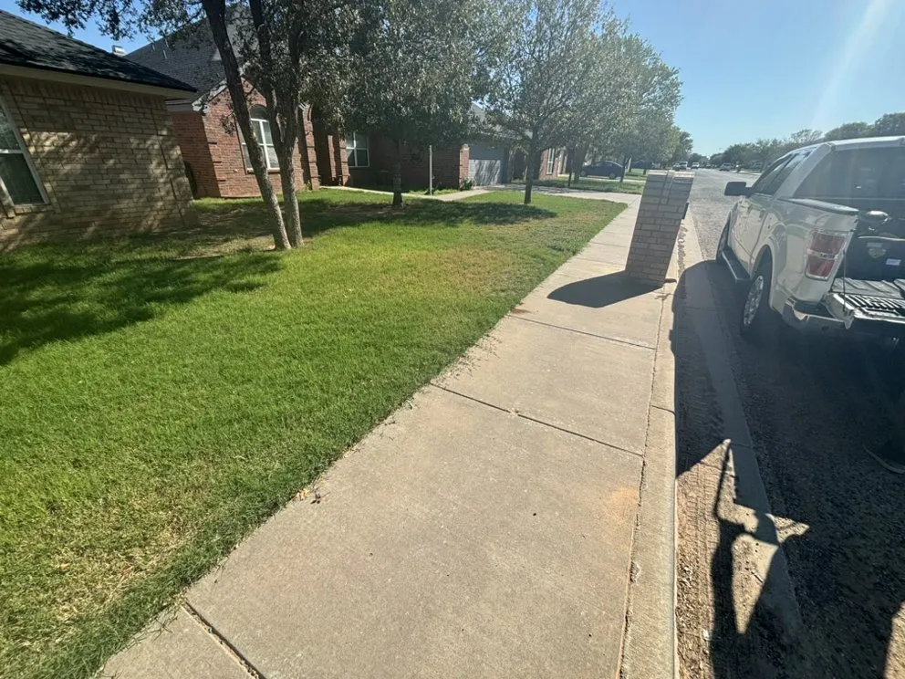 Professional lawn mowing service with custom design across Lubbock, TX - Guns Up Lawn Care & Service