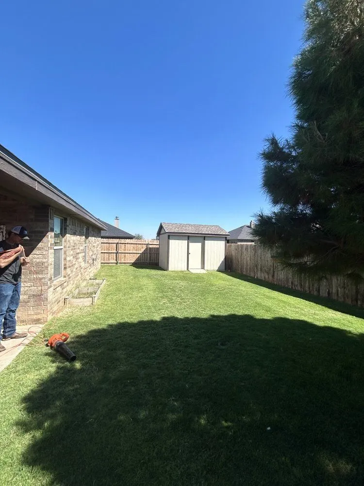 Custom residential landscaping in Lubbock, TX by Guns Up Lawn Care & Service