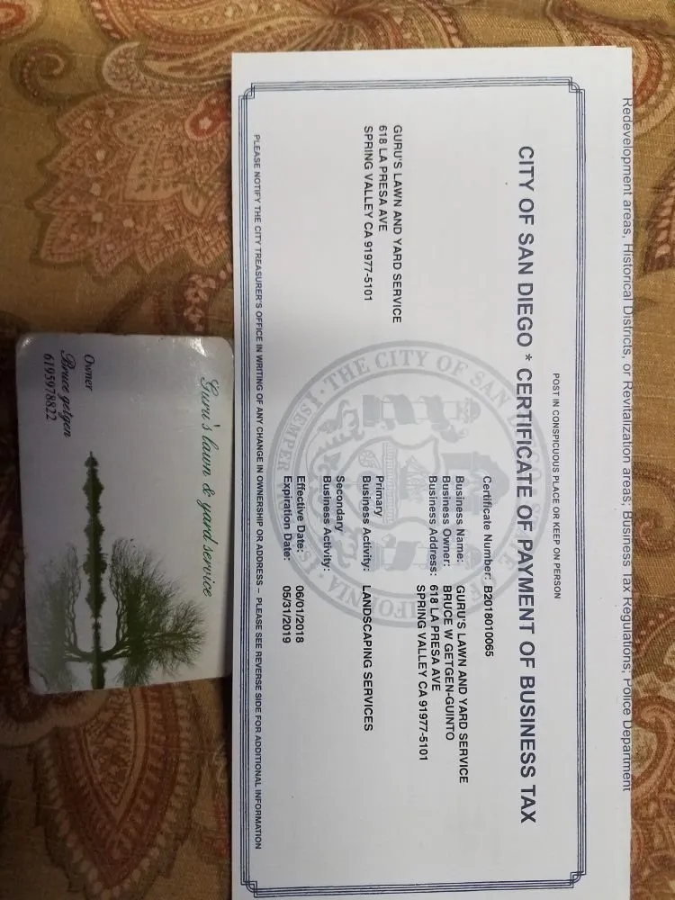 Professional lawn mowing service experts serving Spring Valley, CA - Gurus Lawn and Yard Service