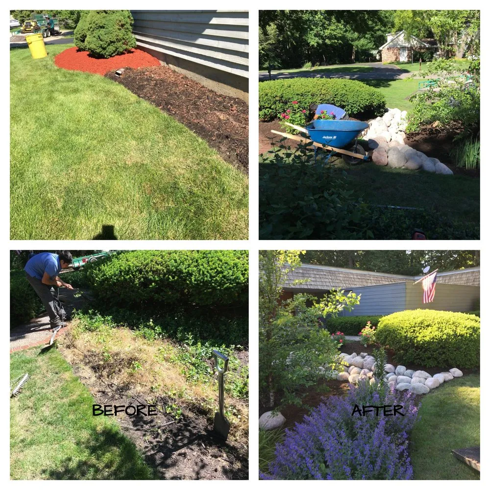 Custom lawn mowing service for beautiful yards in Palatine, IL by Gus Santos Enterprises