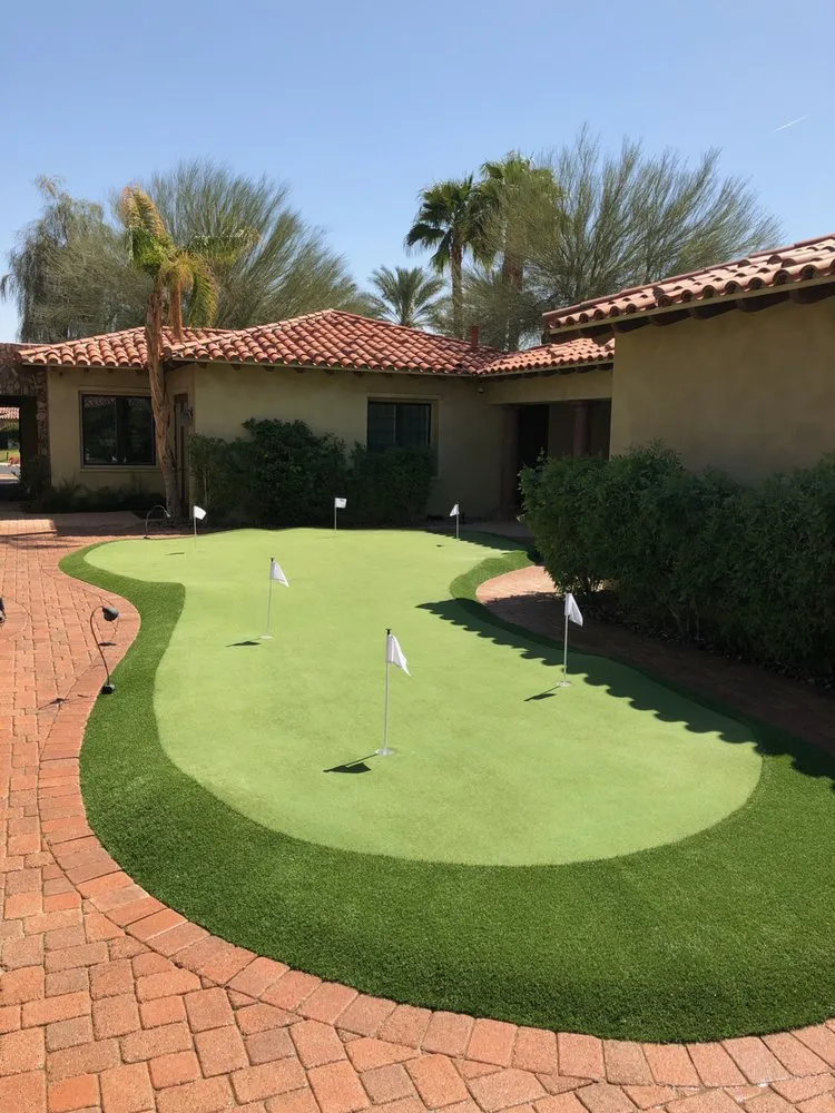 Custom garden landscaping with custom design in Palm Springs, CA by Gus Vega Landscaping