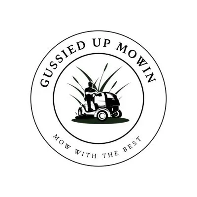 Gussied Up Mowin Logo