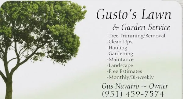Gusto’s Lawn Garden Service