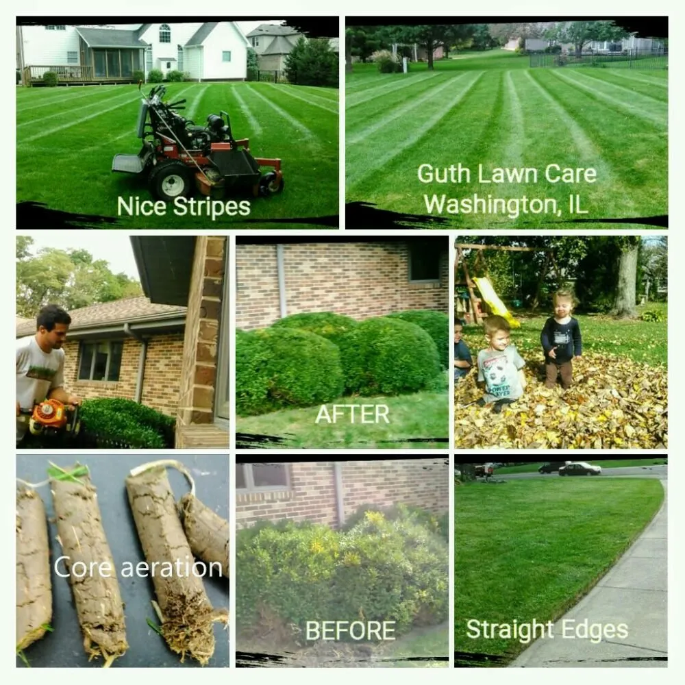 Professional residential landscaping for residential properties in Washington, IL by Guth Lawn Care
