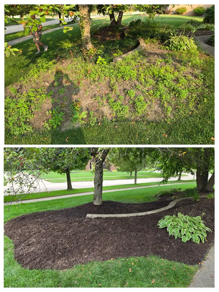 Professional garden landscaping for residential properties in Canton Township, MI by Gutter Cleaning & Landscaping