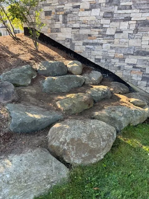 Custom garden landscaping in Waterbury, VT by Guyette Property Management