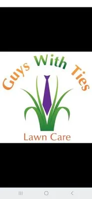 Guys With Ties Lawn Care Logo