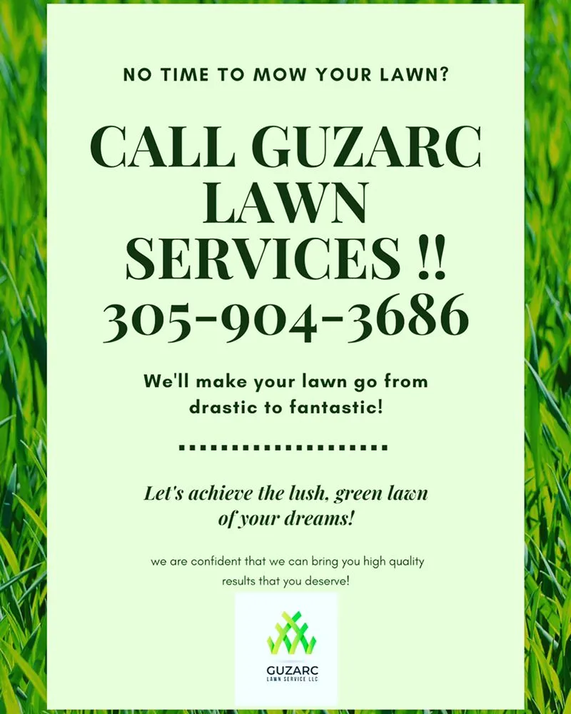Local landscape design experts serving Miami, FL - Guzarc lawn services