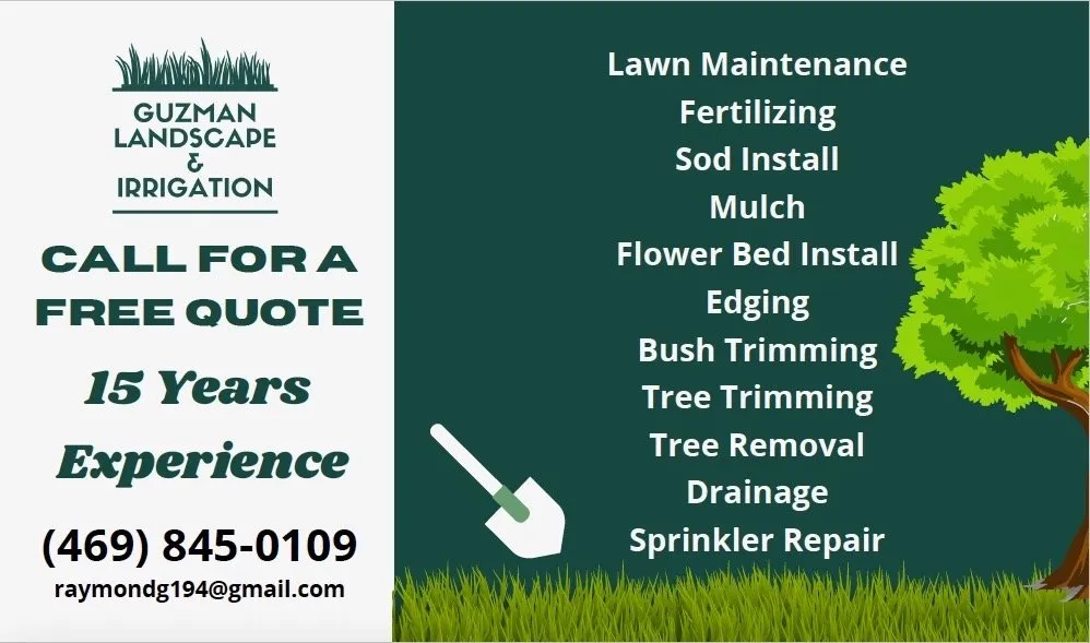 Expert lawn mowing service for homes in Plano, TX by Guzman Irrigation + Landscape