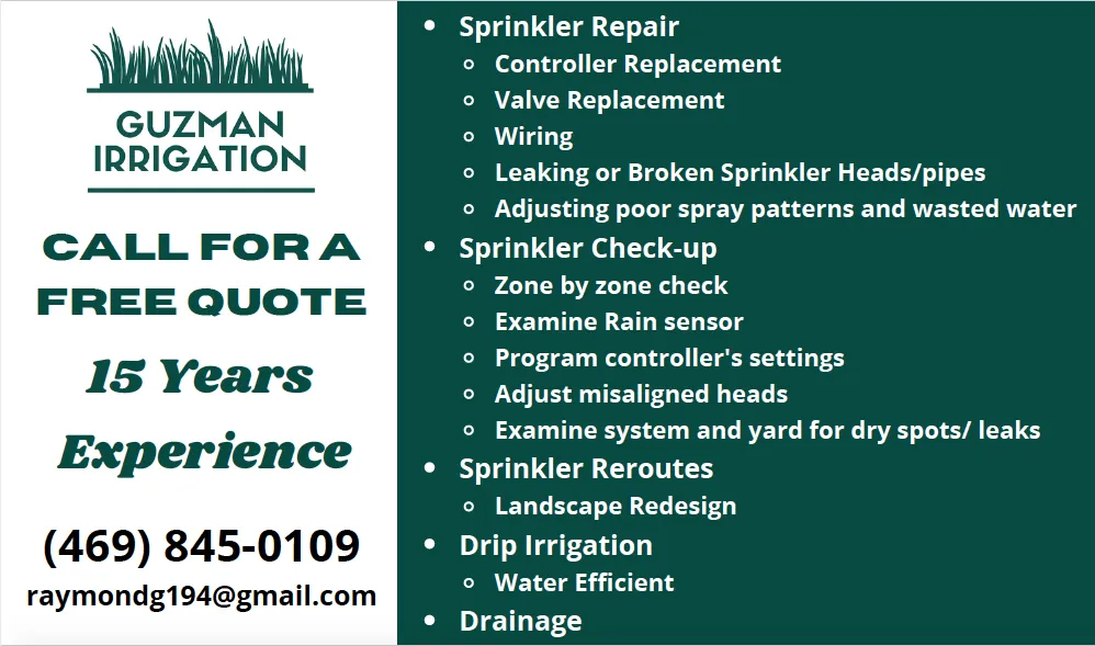 Professional landscape installation experts serving Plano, TX - Guzman Irrigation + Landscape