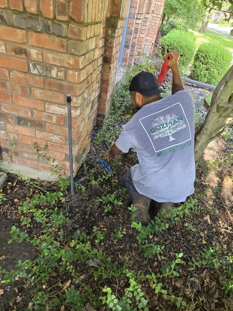 Trusted lawn mowing service for residential properties in Plano, TX by Guzman Irrigation + Landscape