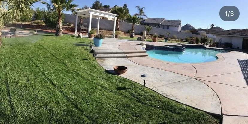 Local yard maintenance with custom design in Victorville, CA by Guzman Landscape Service