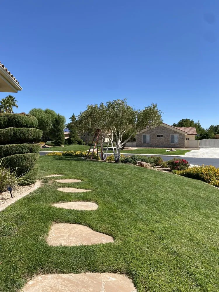 Custom outdoor landscaping in Victorville, CA by Guzman Landscape Service