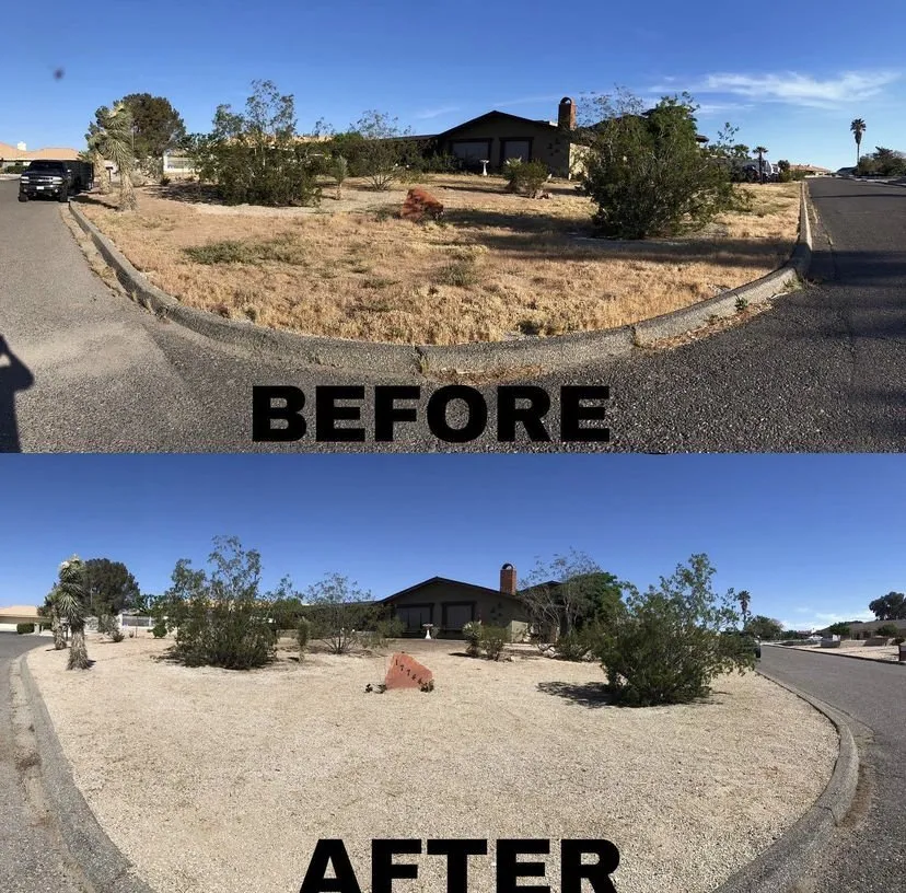 Custom landscape installation for beautiful yards in Victorville, CA by Guzman Landscape Service
