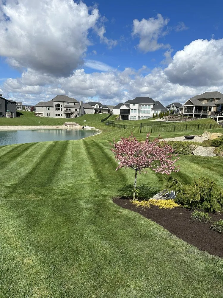 Professional landscape installation in Fort Wayne, IN by Guzman Next Level Landscaping