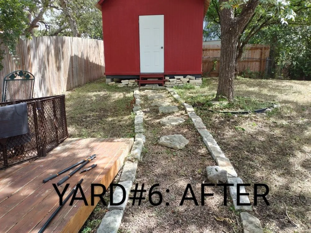 Custom yard cleanup service in San Antonio, TX by Guzman's Landscaping And Mowing Services