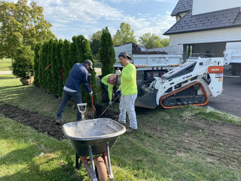 Custom landscape installation in Libertyille, IL - GV Landscaping