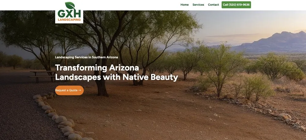 Trusted outdoor landscaping in Rio Rico, AZ - GXH Landscaping